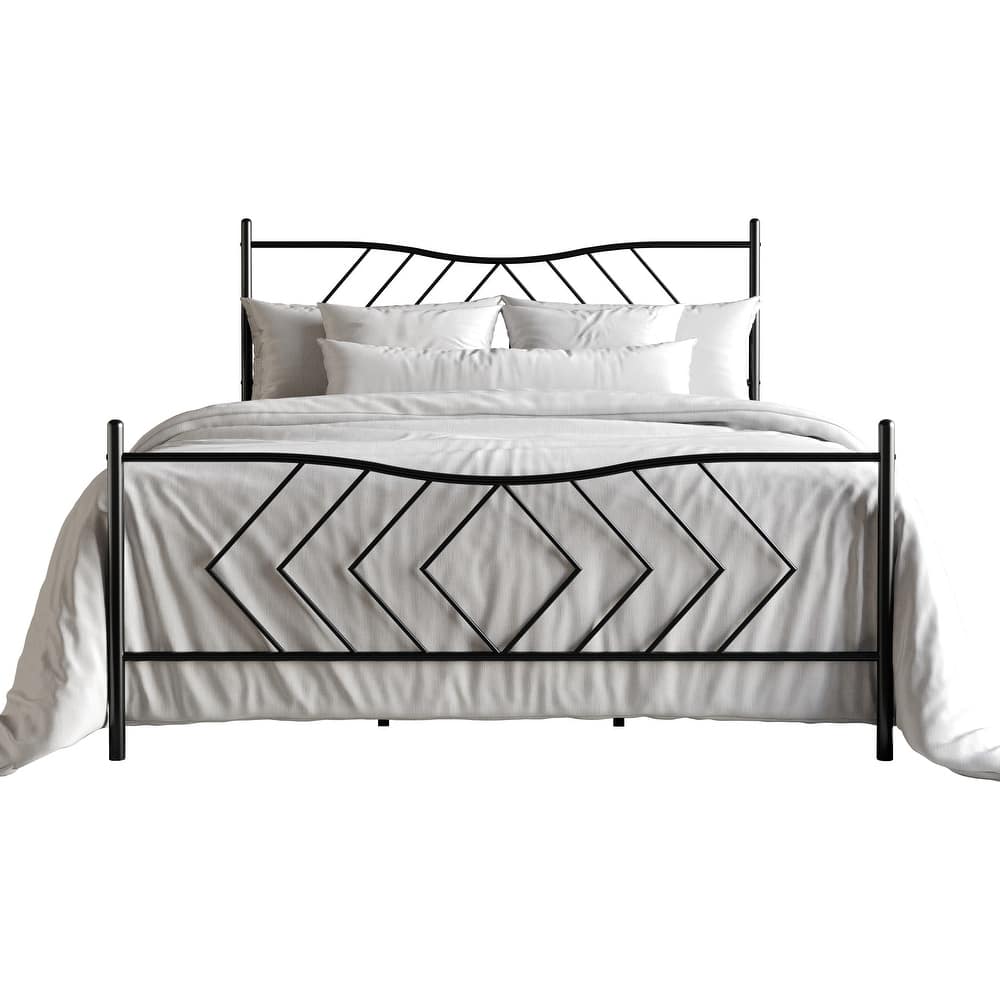 CraftPorch Modern Metal Platform Bed