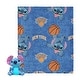 preview thumbnail 8 of 35, NBA Spin Stitch Hugger Pillow & Silk Touch Throw Blanket Set 40x50 inches - New York Knicks