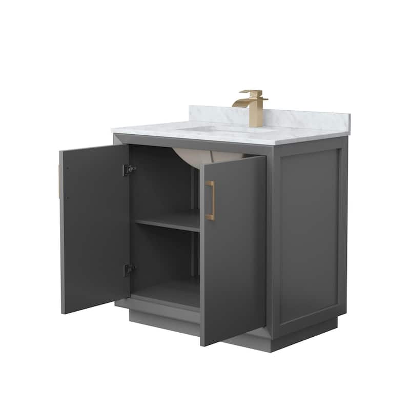 Wyndham Collection WCF414136S-NAT-UNSMXX Strada 36" Free Standing