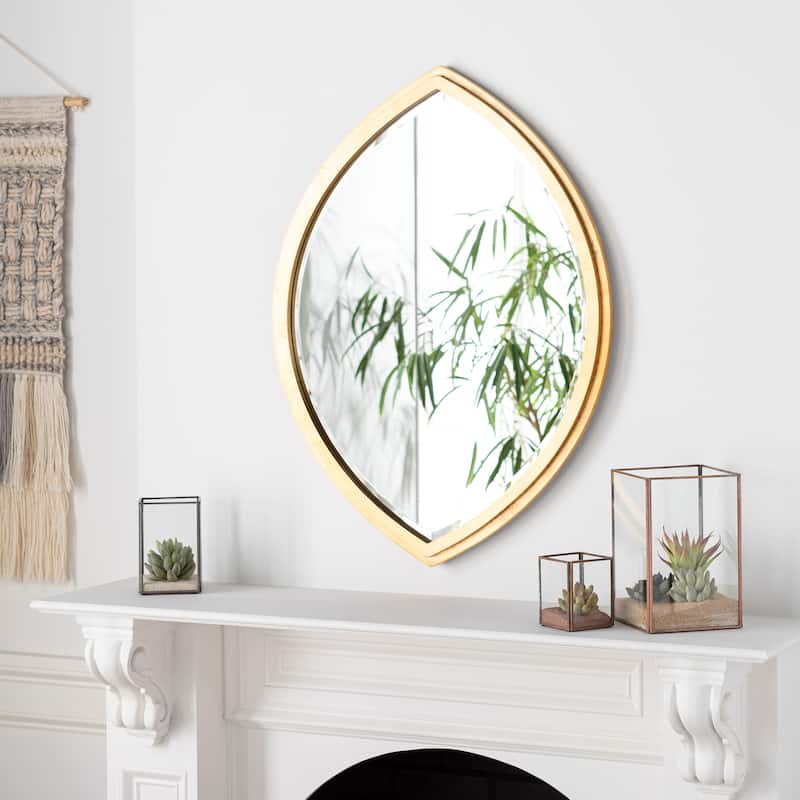 Artistic Weavers Zihlman Gilded Eye-shaped Golden Mirror