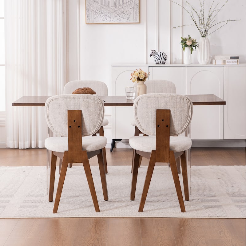 Set of 2/4/6 Mid-Century Modern Upholstered Dining Chairs