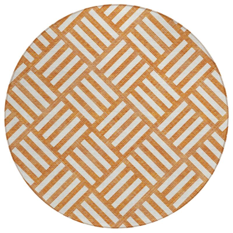 Machine Washable Indoor/ Outdoor Chantille Geo Modern Rug