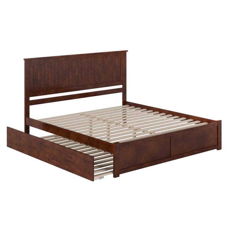 Nantucket Bed with Footboard and Twin Extra Long Trundle