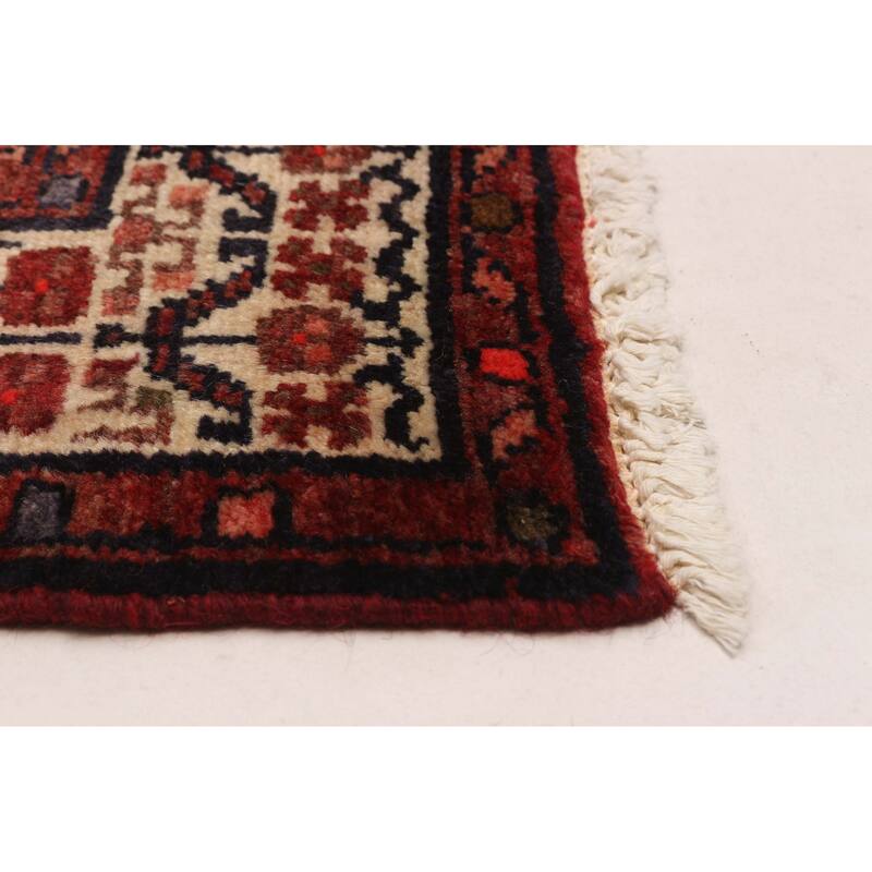 ECARPETGALLERY Hand-knotted Andelz Navy Wool Rug - 3'7 x 13'2