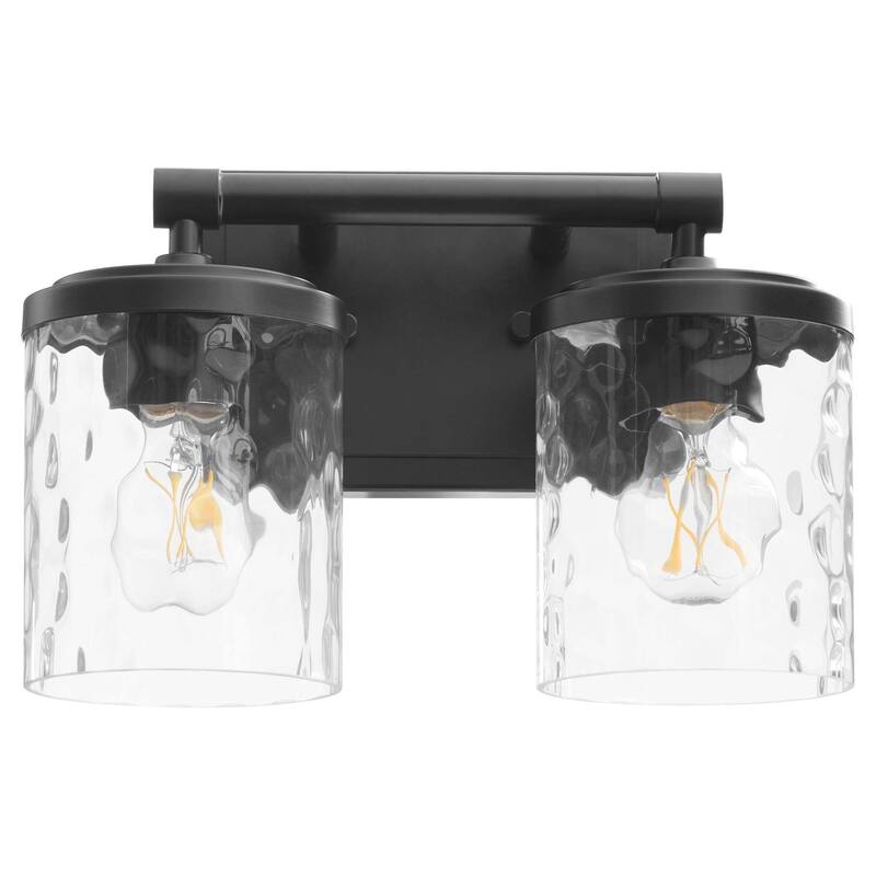 Quorum International 517-2 Starky 2 Light 13" Wide Vanity Light - Matte Black