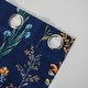 preview thumbnail 7 of 22, DriftAway Sylvia Floral Botanical Herbs Watercolor Printed Pattern Lined Blackout Thermal Insulated Window Curtain