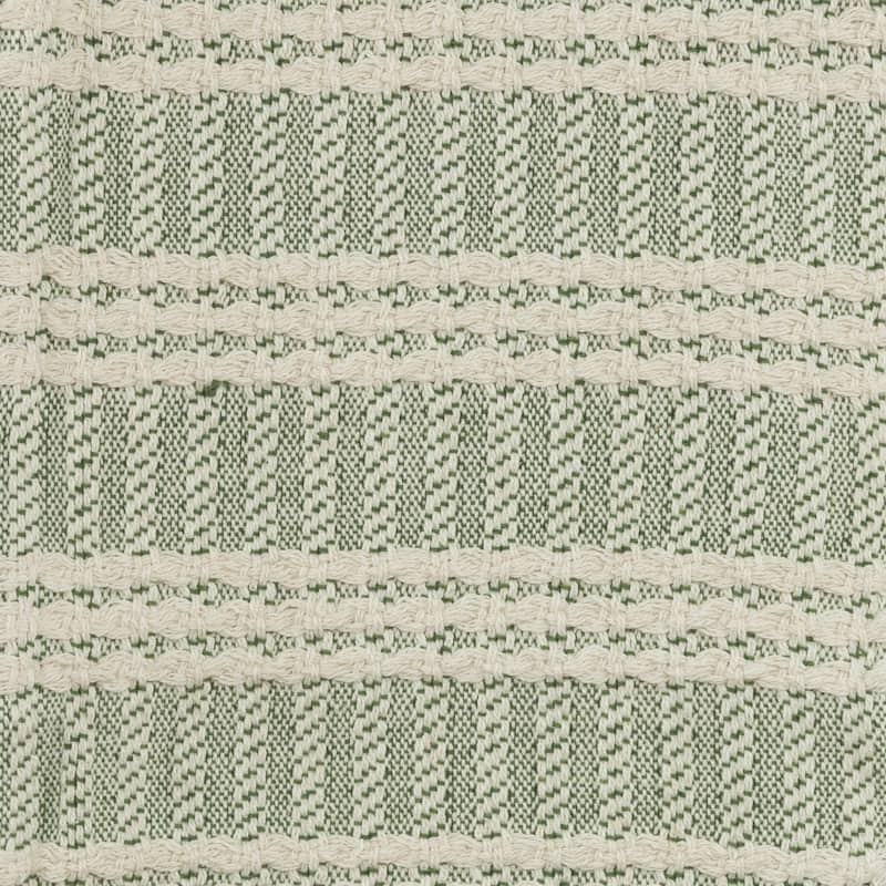 Rizzy Home Hand-made Modern Striped Throw Blanket