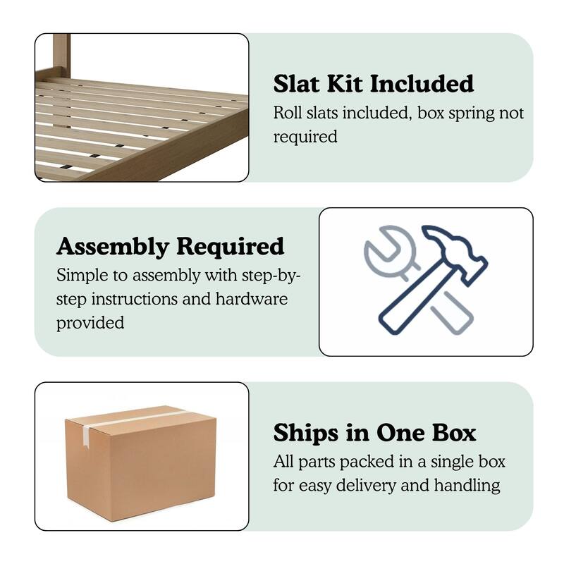 CraftPorch Elegance Twin Platform Bed