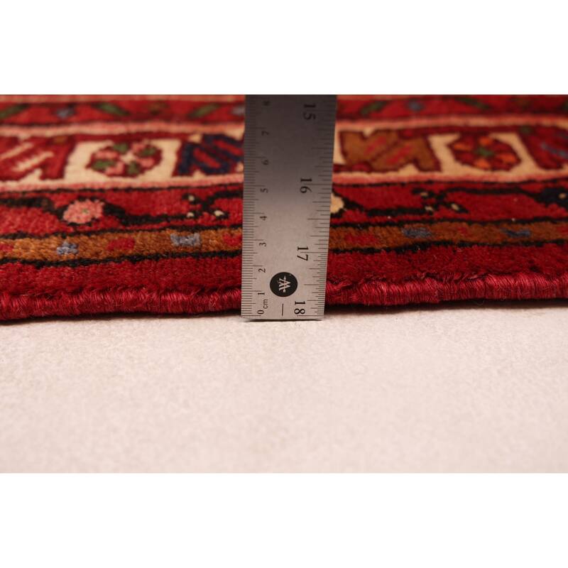 ECARPETGALLERY Hand-knotted Andelz Red Wool Rug - 2'10 x 13'3