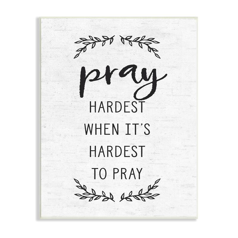 Stupell Spiritual Prayer Uplifting Religious Quote Rustic Botanicals