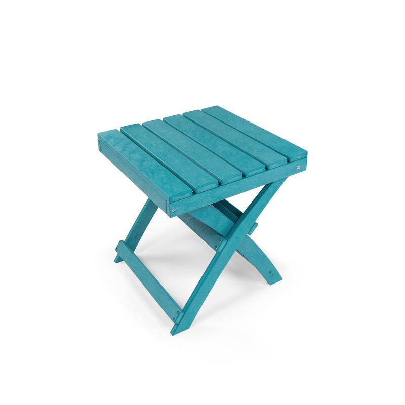 Versailles Quick Assembly All-Weather Outdoor Folding Patio Chair and Table Set - 3-piece