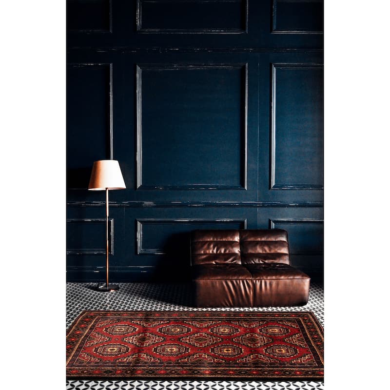 Teimani Red Rug 3'2" x 4'11" - 3'2 x 4'11