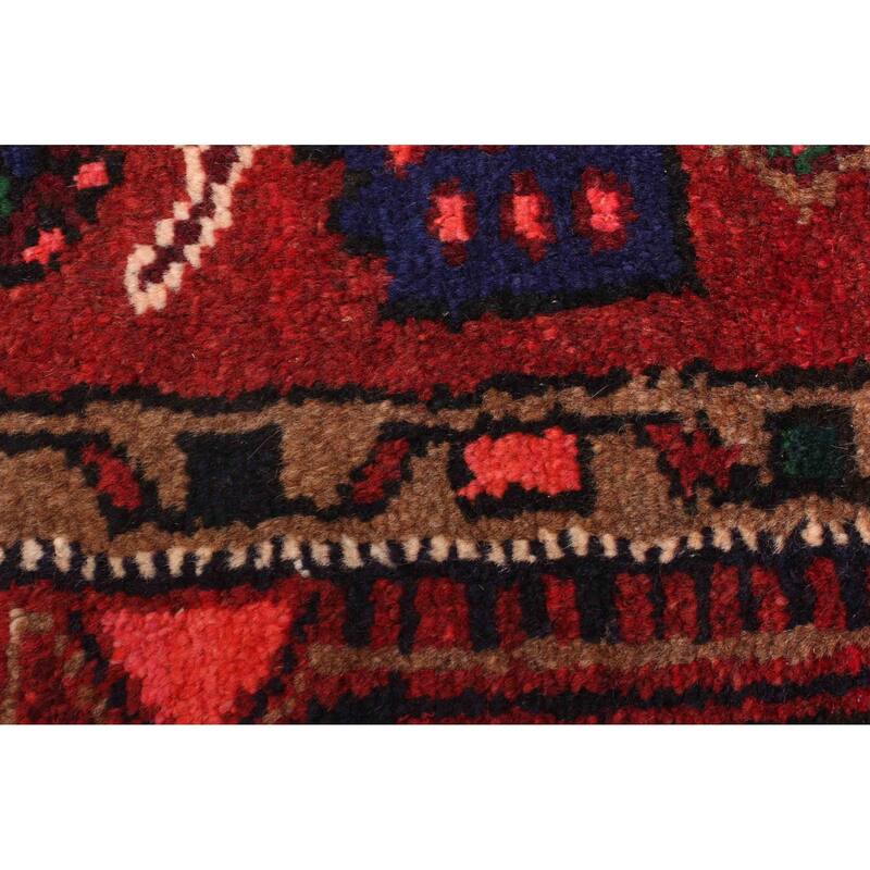 ECARPETGALLERY Hand-knotted Andelz Dark Red Wool Rug - 4'1 x 6'11