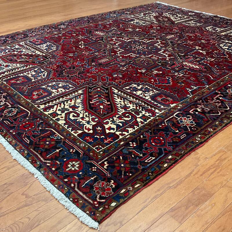 HERAT ORIENTAL Handmade Fine Heriz Rug - 8'9" x 10'10"
