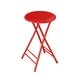 preview thumbnail 1 of 6, Trademark Home 24-Inch Folding Stool, Red Red