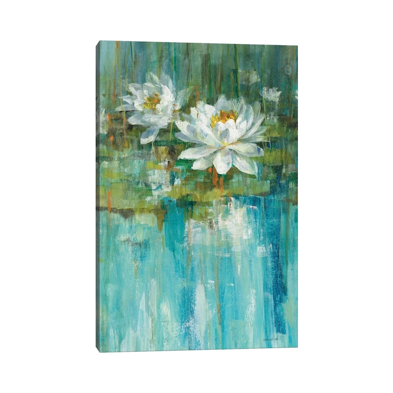 iCanvas "Water Lily Pond Panel I" by Danhui Nai Canvas Print