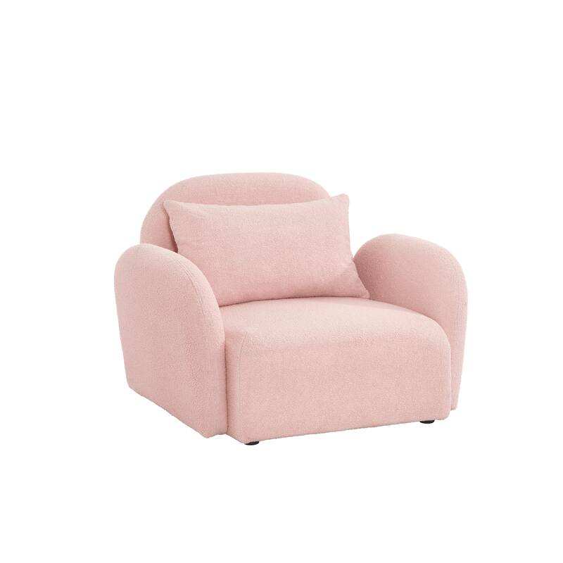 Teddy Fabric Lazy Sofa Chair