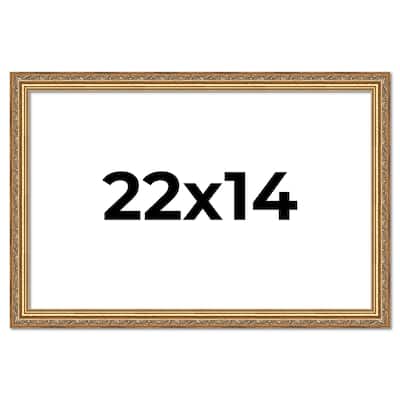 22x14 Frame Red Solid Wood Picture Frame Width 1.75 Inches | Interior Frame Depth 1 13/16 Inches