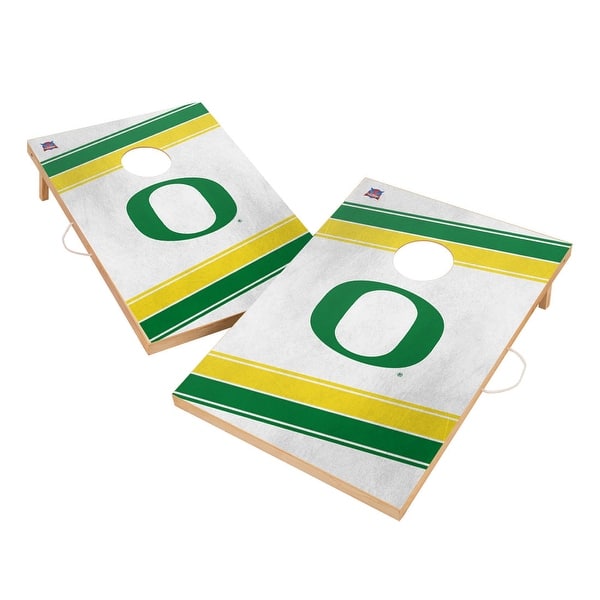 slide 2 of 5, Oregon Ducks Regulation 2x4 Cornhole Set