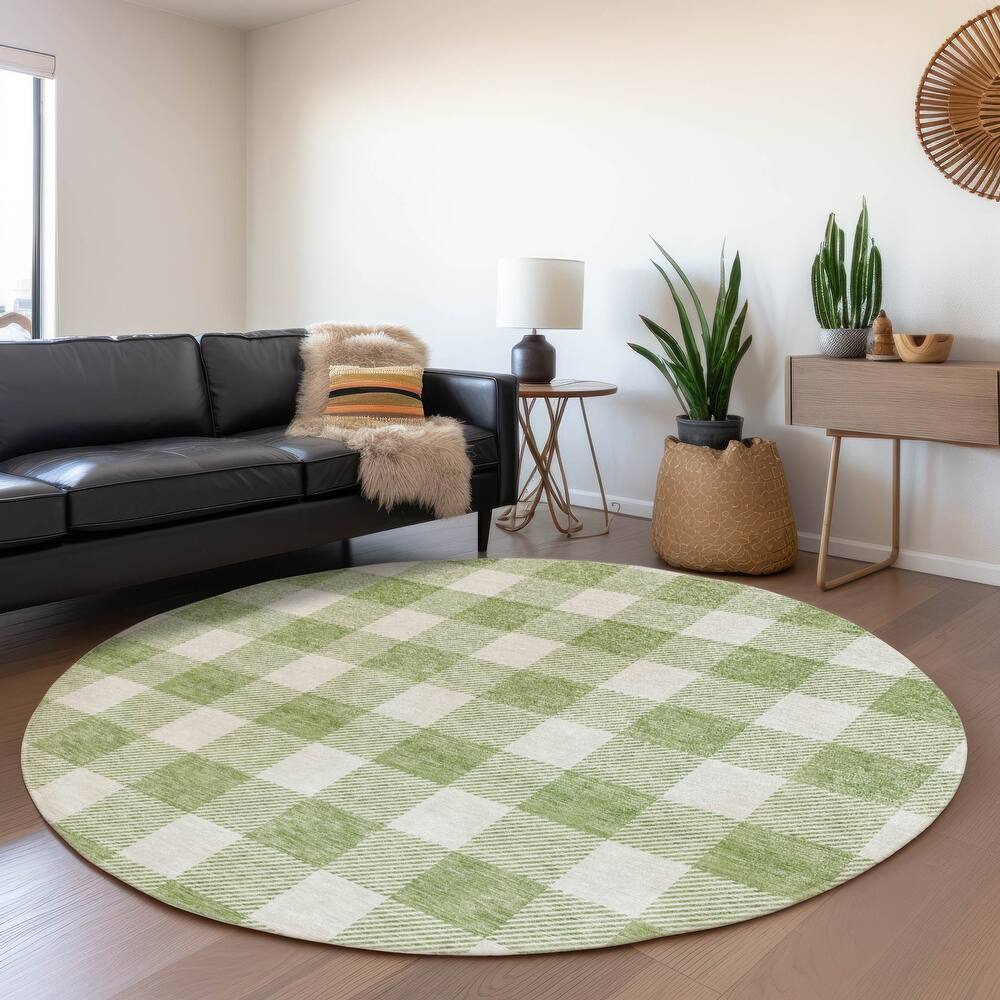Premium Washable Super Soft Plaid Mayfield Rug