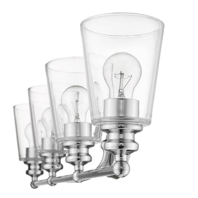 Modern Clear Glass Shade Wall Sconce with Swing Arm for Home Lighting