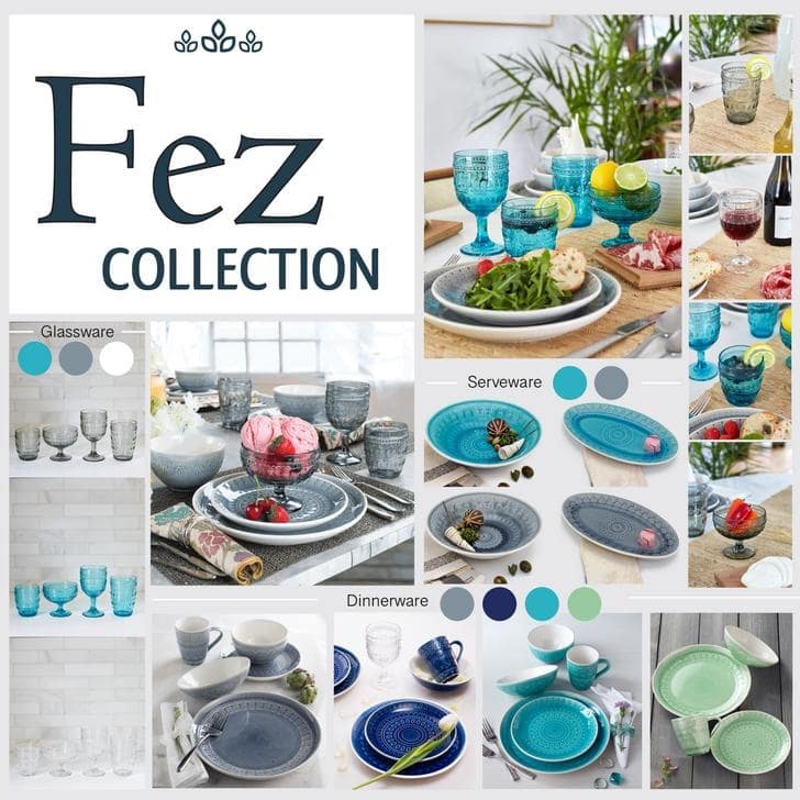 Euro Ceramica Fez 20 Piece Dinnerware Set