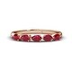 preview thumbnail 15 of 16, TriJewels Pear Cut Ruby 1 1/4 ctw Womens Wedding Band 14K Gold