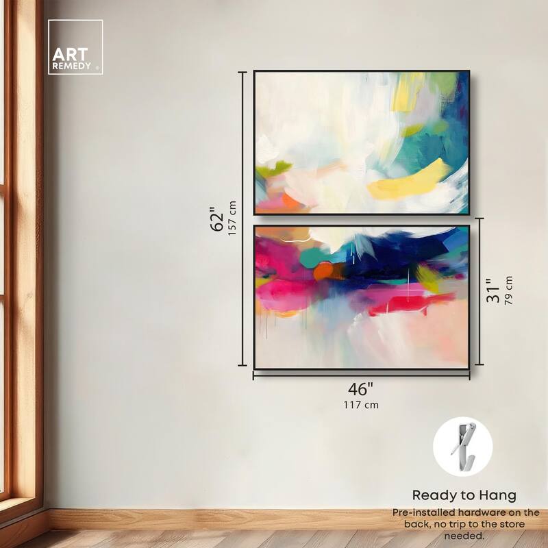 Riot of Color III Canvas Set of 2 by Art Remedy