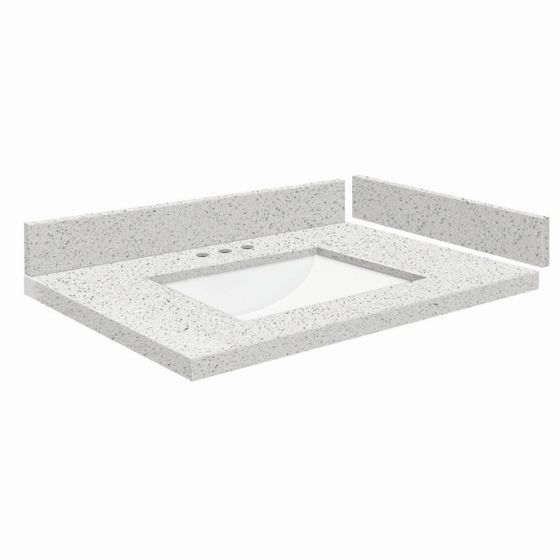 Transolid VT28.5x22-1RU-8 Silestone 29" Quartz Vanity Top with