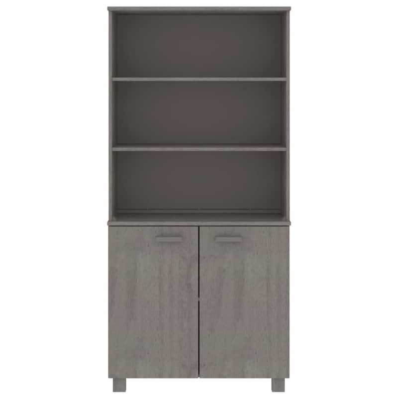 vidaXL Drawer Cabinet Bookshelf with Storage Shelves HAMAR Solid Wood Pine - 33.5" x 13.8" x 70.9"