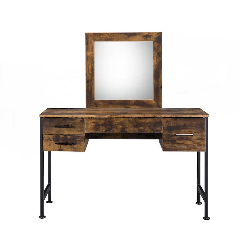 4 Storage Drawers Vanity Set with Mirror