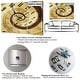 preview thumbnail 4 of 4, Designart 'Fungus on Leather Surface' Cottage 3 Panels Large Wall CLock - 36 in. wide x 28 in. high - 3 panels