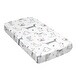 preview thumbnail 3 of 4, Sweet Jojo Designs Dog Boy Girl Unisex/Gender Neutral Satin Fitted Crib Sheet Grey Taupe Blue Modern Puppy Pet Watercolor Paw