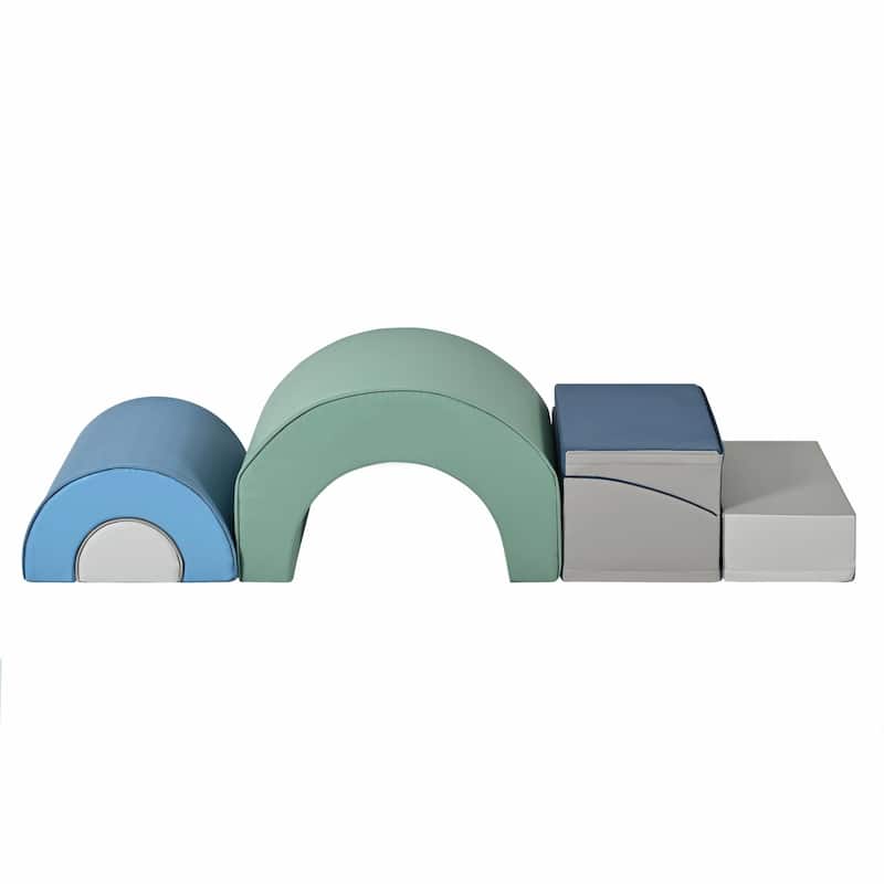 5-Piece Foam Climbing Blocks for Toddlers - Indoor Active Play Structure
