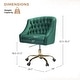 preview thumbnail 23 of 109, Modern Velvet Tufted Office Chair with Gold Metal Base by HULALA HOME
