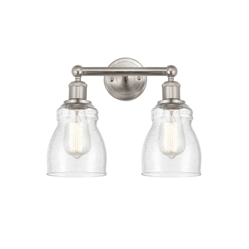 Innovations Lighting 616-2W-12-14 Ellery Vanity Ellery 2 Light 14" - Brushed Satin Nickel / Seedy