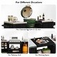 preview thumbnail 11 of 18, 66.5" Outdoor Kitchen Island for Big Green Egg Grills, Solid Wood Grill Cart with Stainless Steel Top