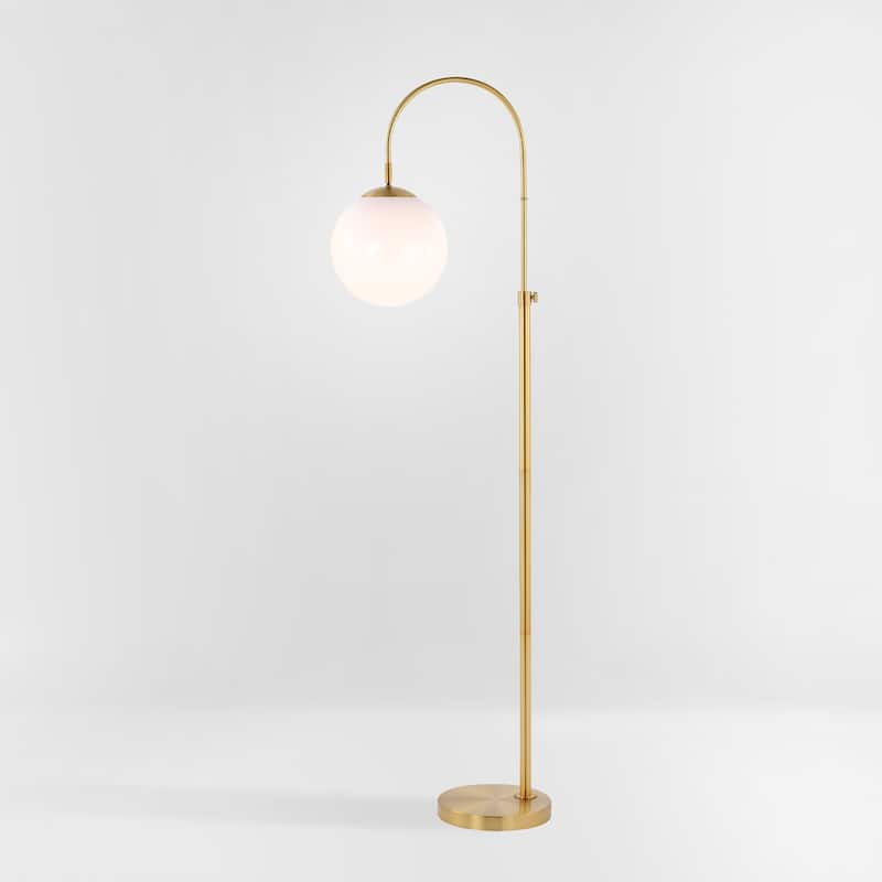 SAFAVIEH Lighting Loree 62-inch Floor Lamp - 10" W x 19" D x 62" H - Brass Gold - 10Wx19Dx65H