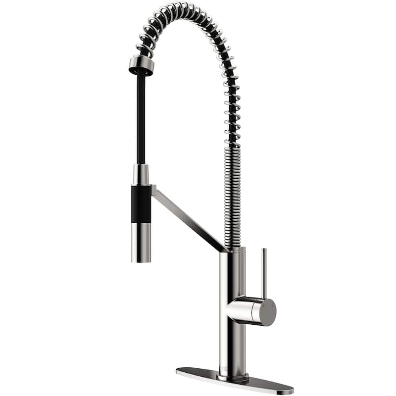 VIGO Livingston 24" H Single Handle Pull-Down Sprayer Kitchen Faucet