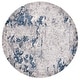 preview thumbnail 36 of 40, SAFAVIEH Meadow Matthissa Modern Abstract Rug 6'7" Round - Grey/Blue - Round