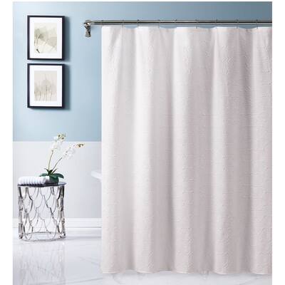 Dainty Home Sunrise Puckered Shower Curtain, 70" x 72"