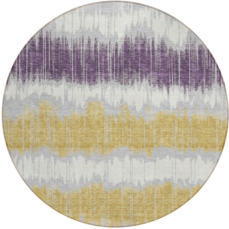 HomeRoots Striped Transitional Rectangle Outdoor Rug
