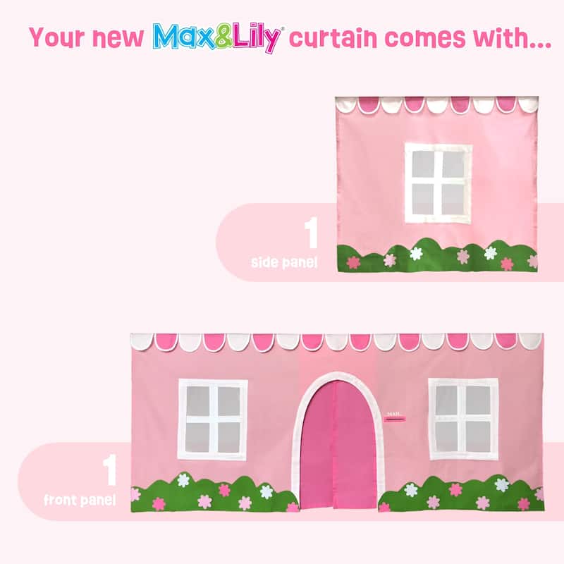 Max and Lily Cotton Underbed Farmhouse Curtain