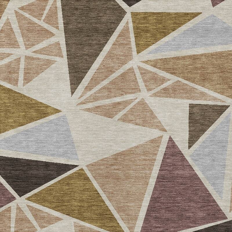 HomeRoots Geometric Transitional Rectangle Outdoor Rug