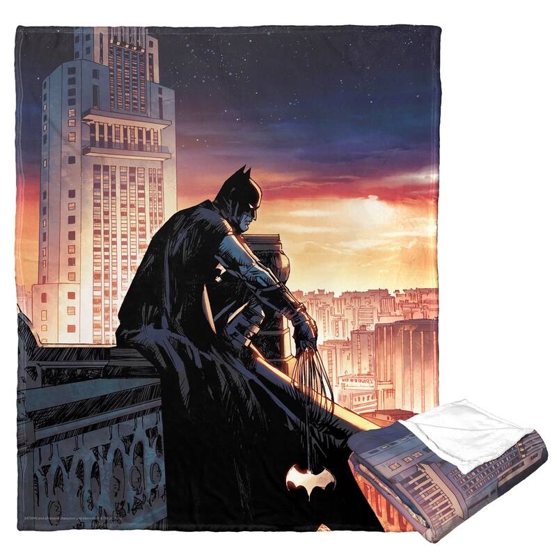 DC Batman Knight Watch Silk Touch Throw Blanket