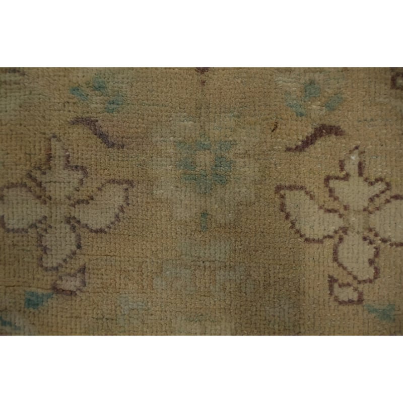 Hand Knotted Oriental 100% Wool Carpet Traditional All-Over Beige & Ivories Ziegler Area Rug - 3' 10'' X 2' 0''