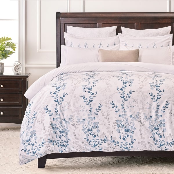 slide 2 of 7, Chanasya Abstract Floral Print Microfiber Duvet Cover Set Queen