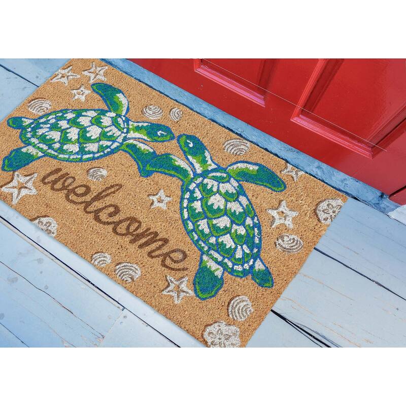 Liora Manne Greeting Coir Welcome Door Mat (1'6" x 2'6") - 1'6" x 2'6"
