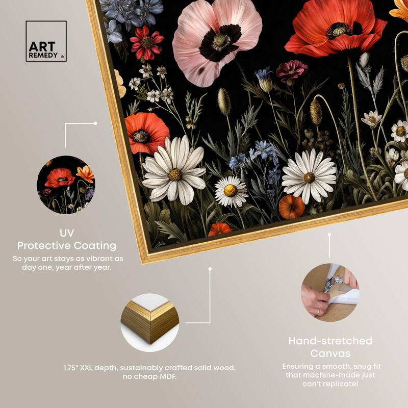 Wildflower Panorama Canvas by Art Remedy