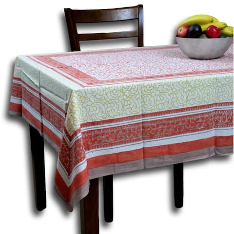 Cotton Floral Paradise Tablecloth Rectangle